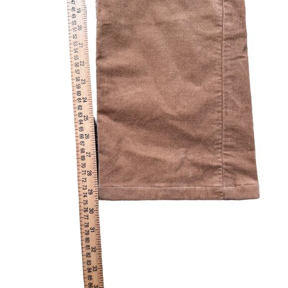 NYDJ Marilyn Straight Corduroy Pants Size 12 Tan Light Brown - Picture 10 of 11